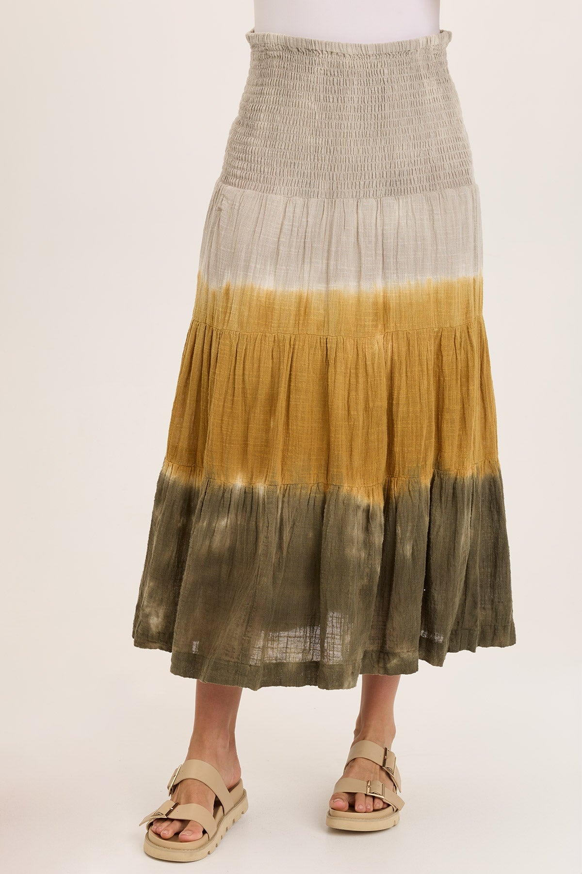 Paigene Gauze Tiered Skirt
