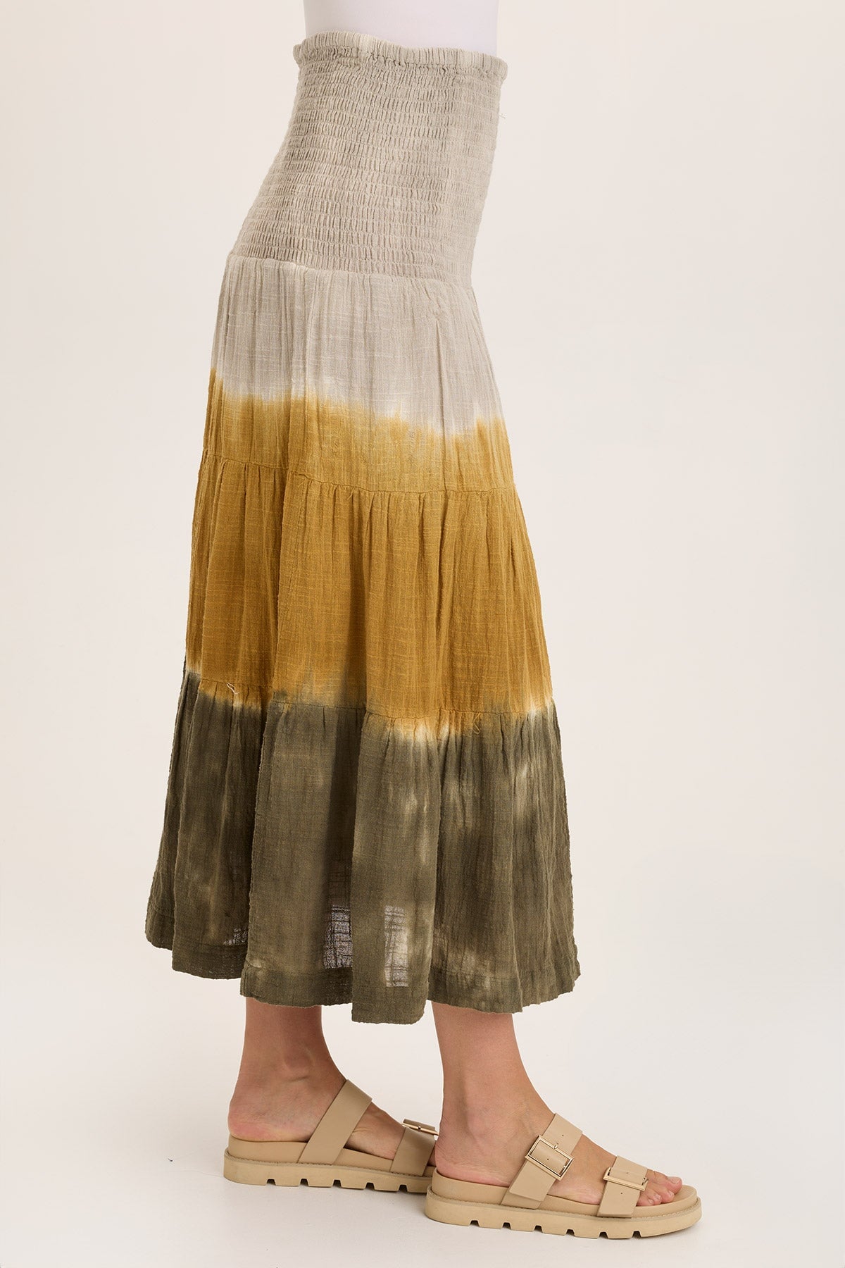 Paigene Gauze Tiered Skirt