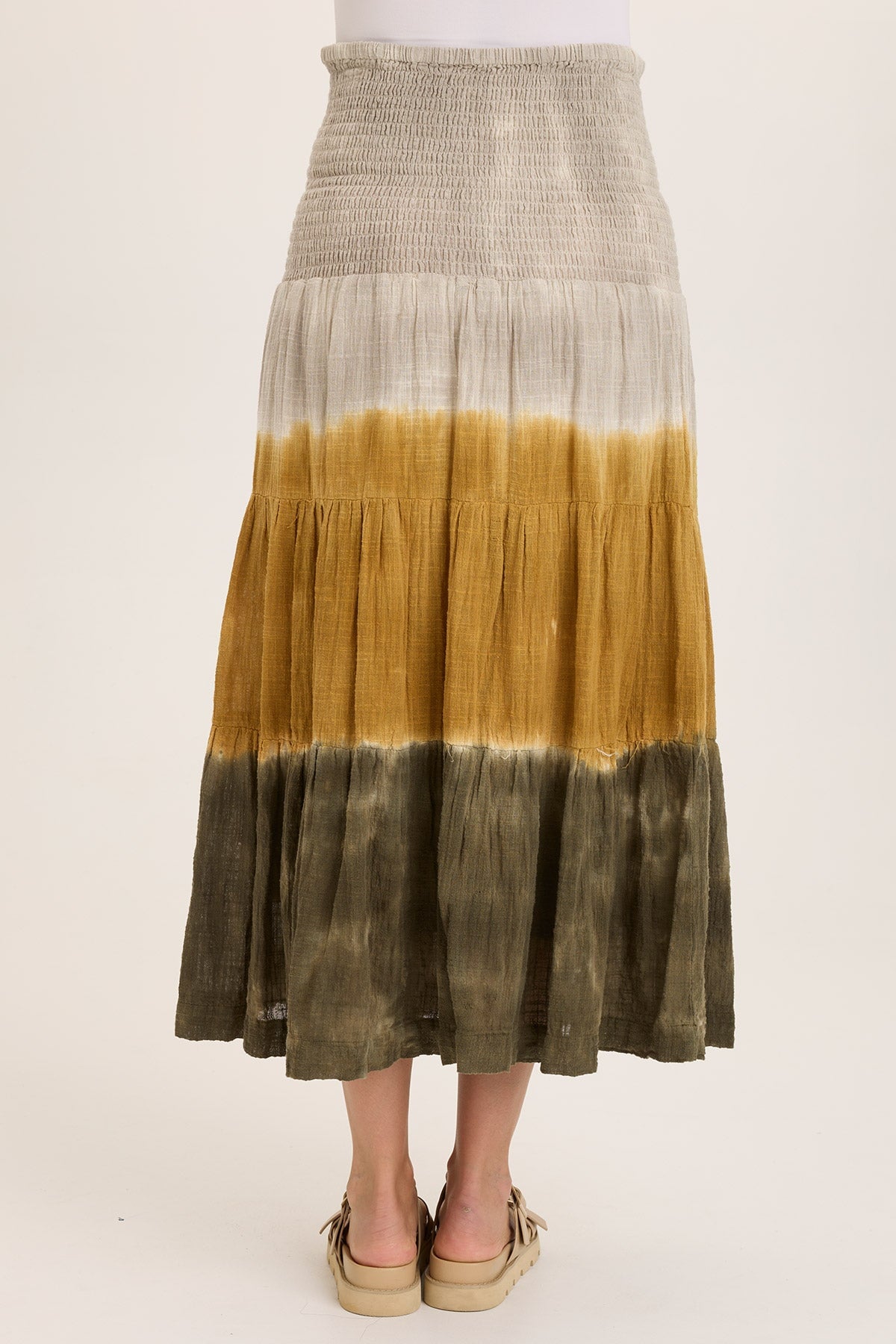 Paigene Gauze Tiered Skirt