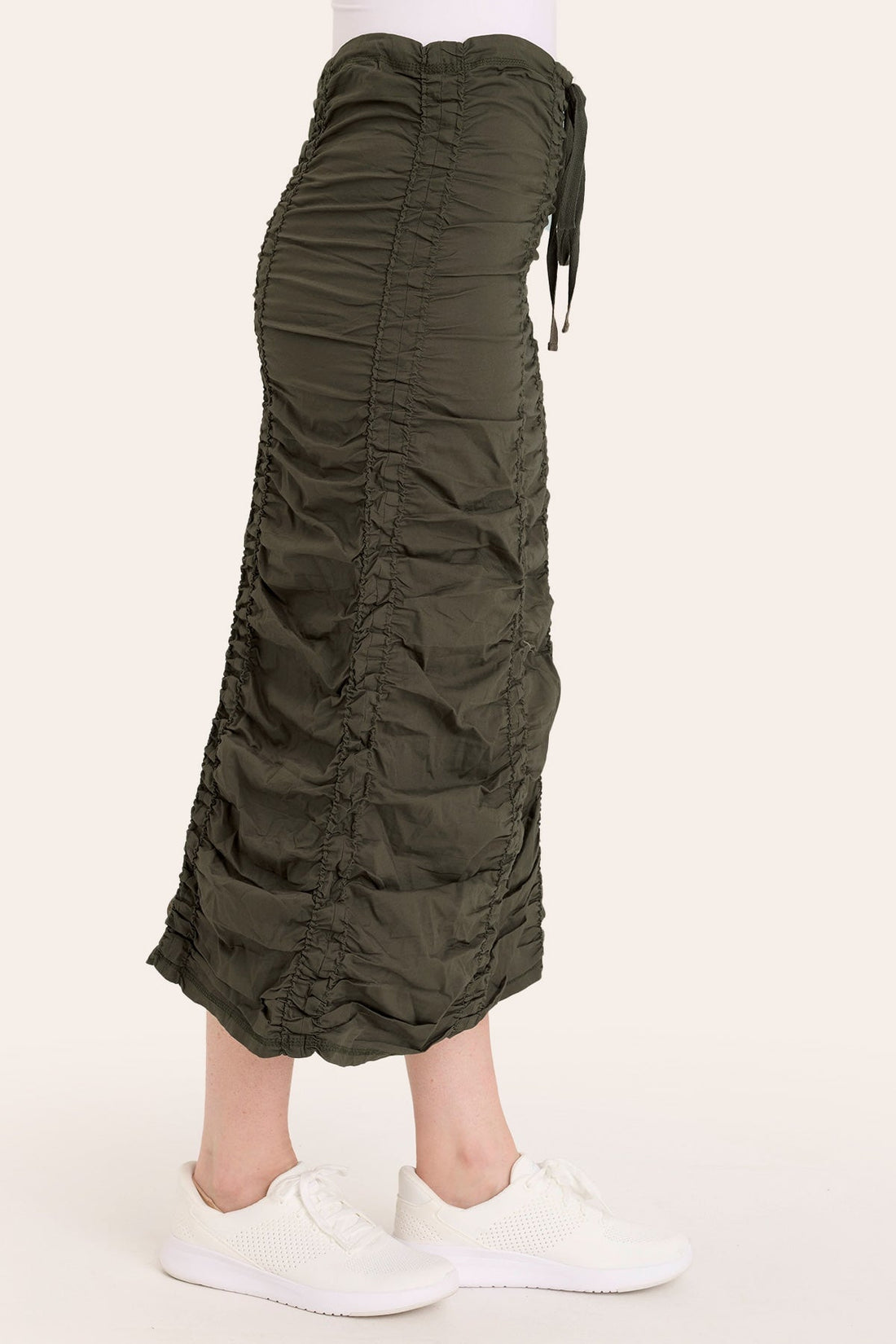 Double Shirred Panel Skirt