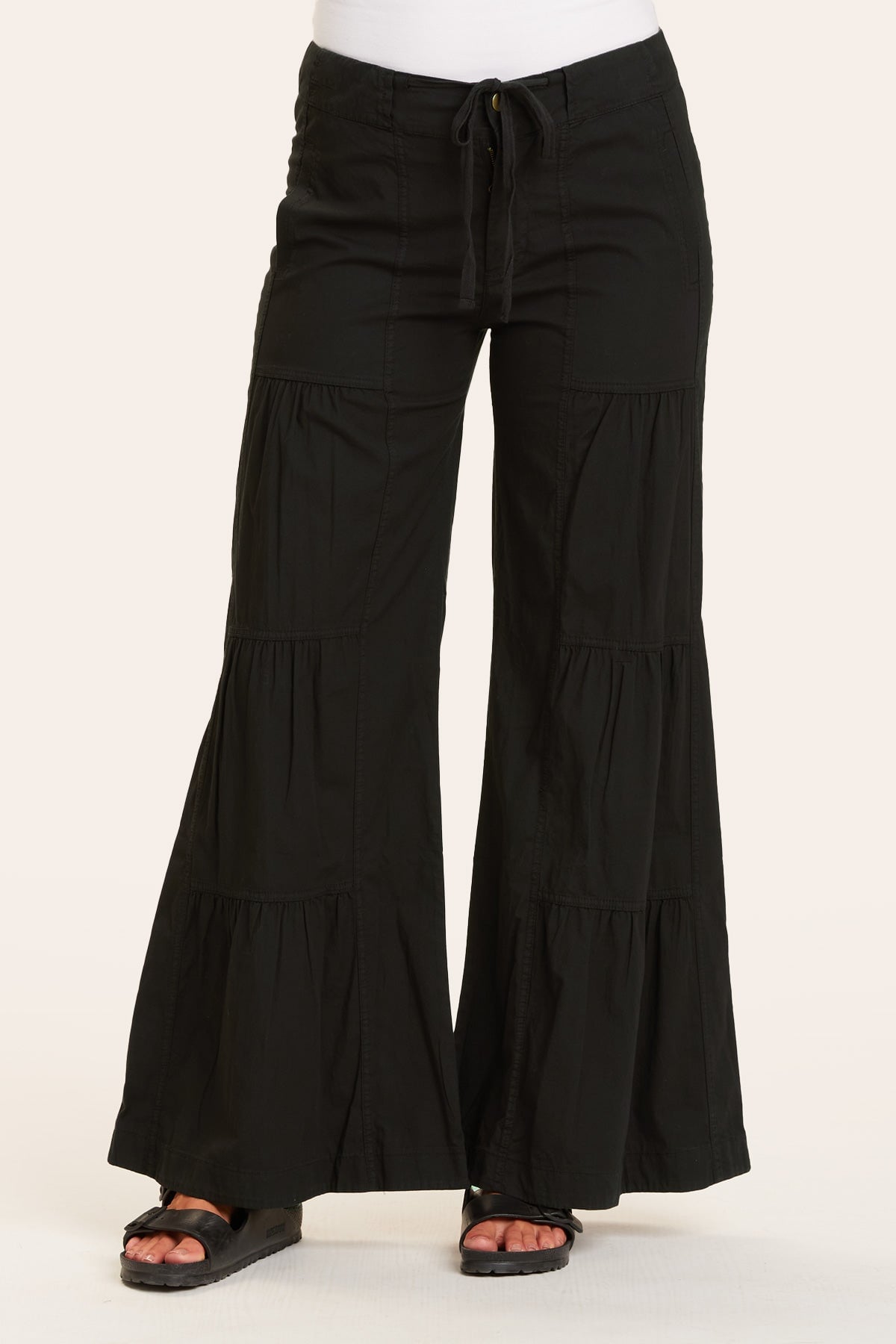 Terraced Wide Leg Pant