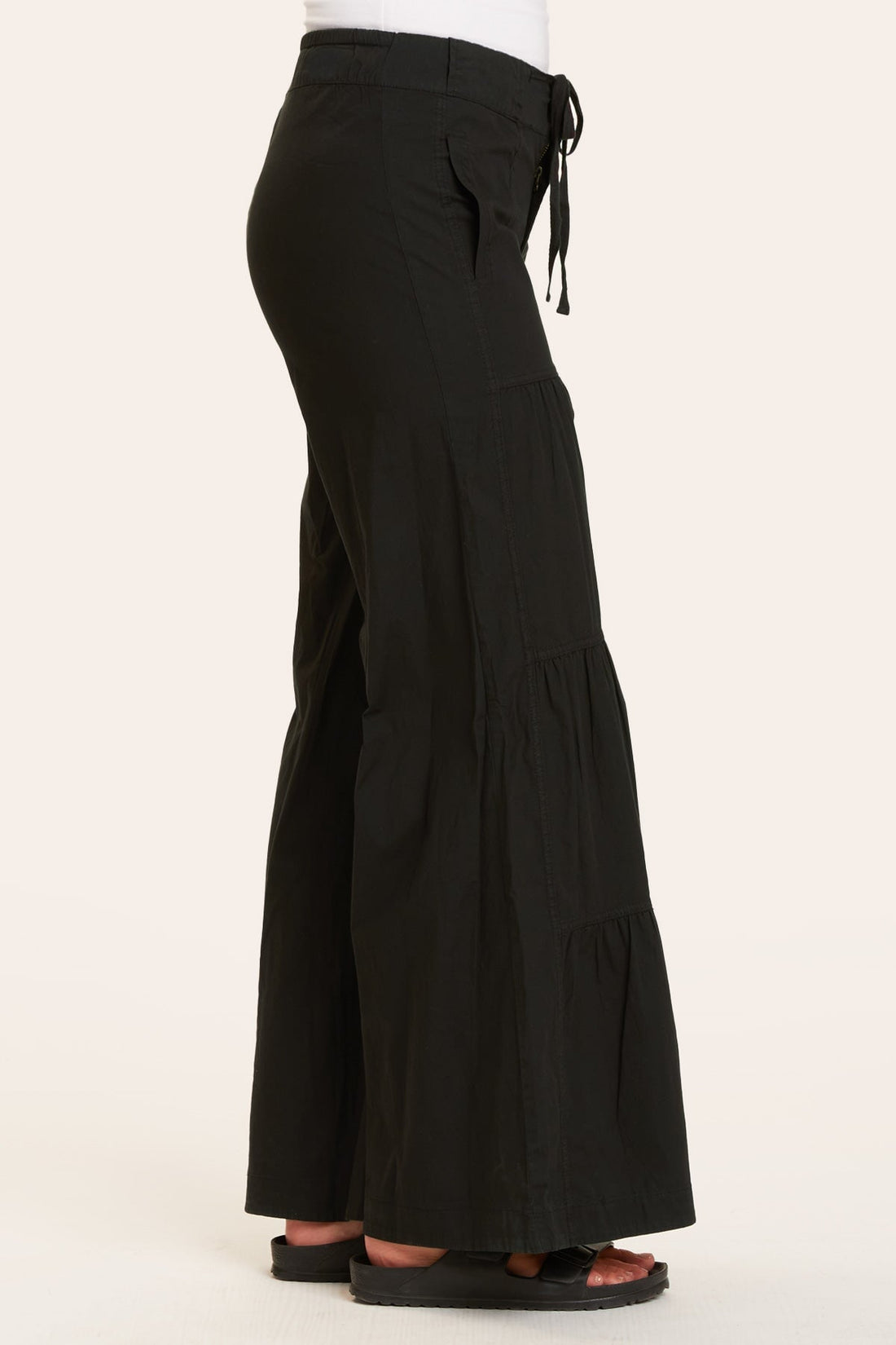 Terraced Wide Leg Pant