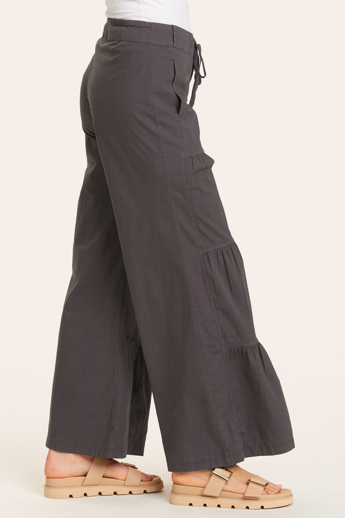 Terraced Wide Leg Pant