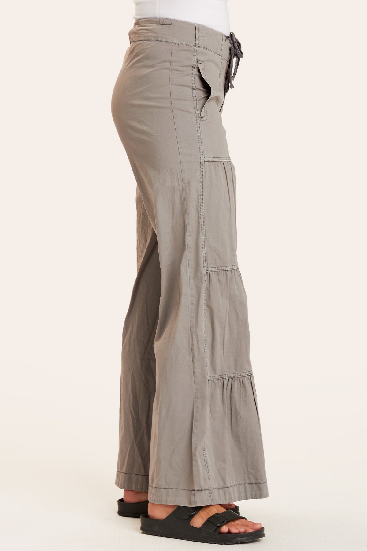 Terraced Wide Leg Pant