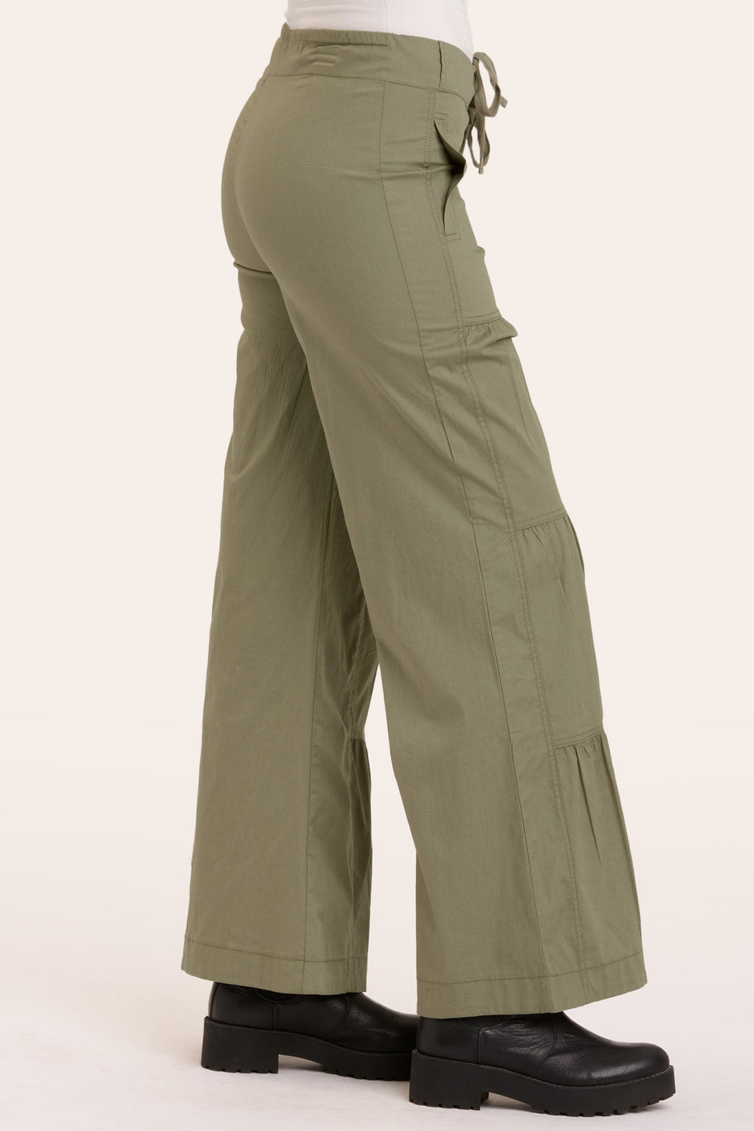 Terraced Wide Leg Pant