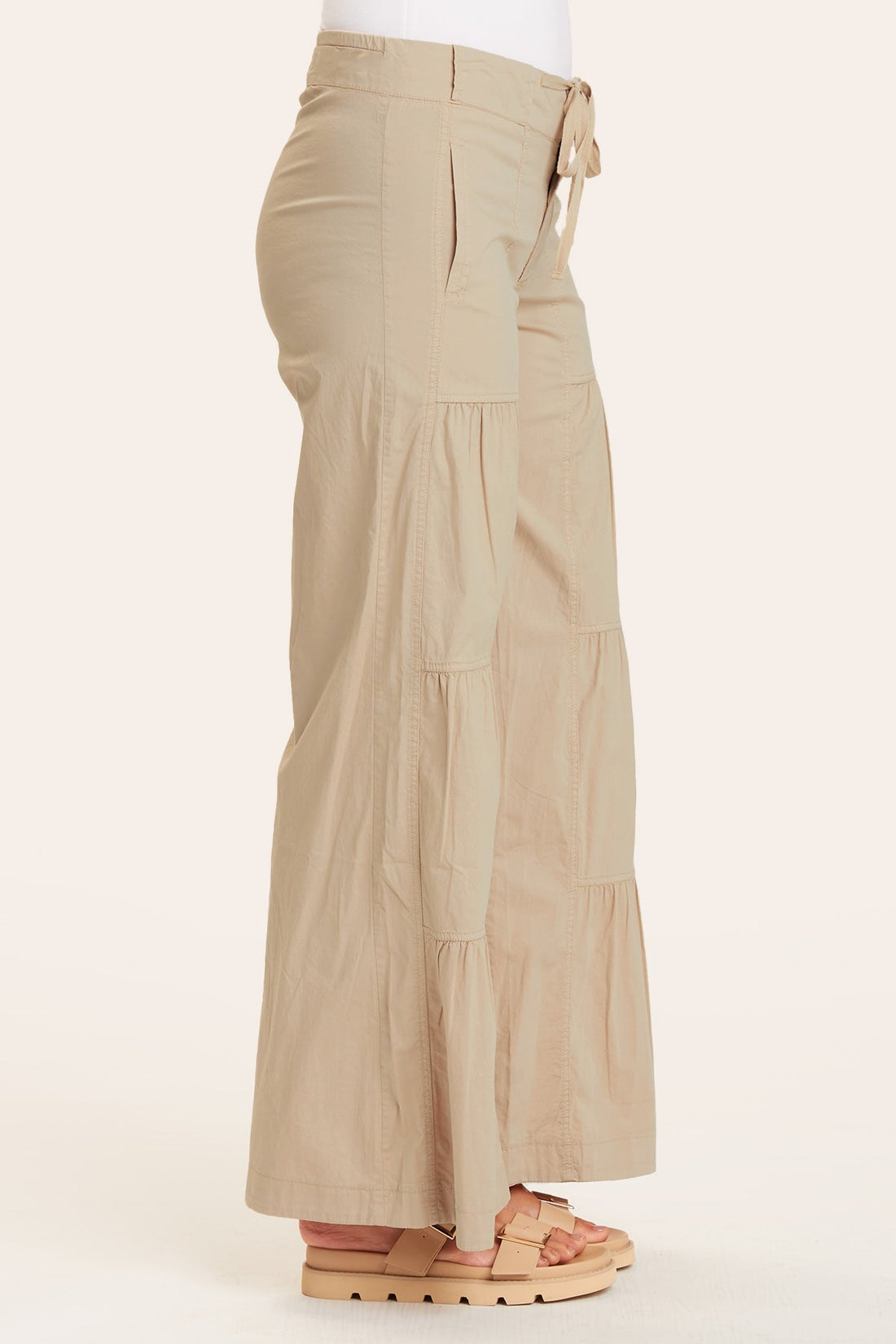 Terraced Wide Leg Pant