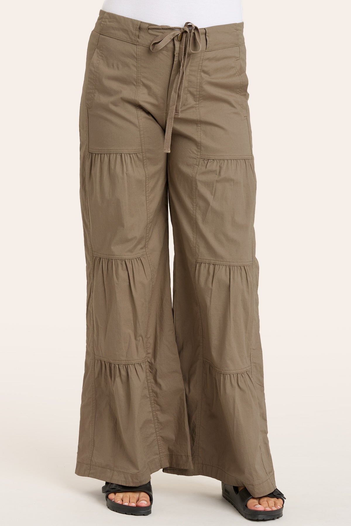 Terraced Wide Leg Pant