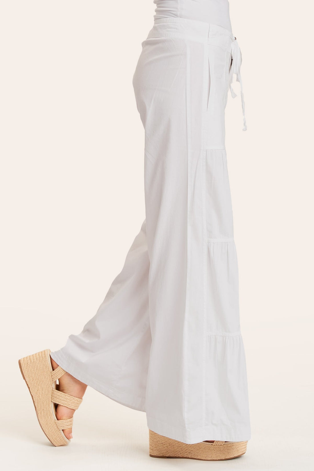 Terraced Wide Leg Pant