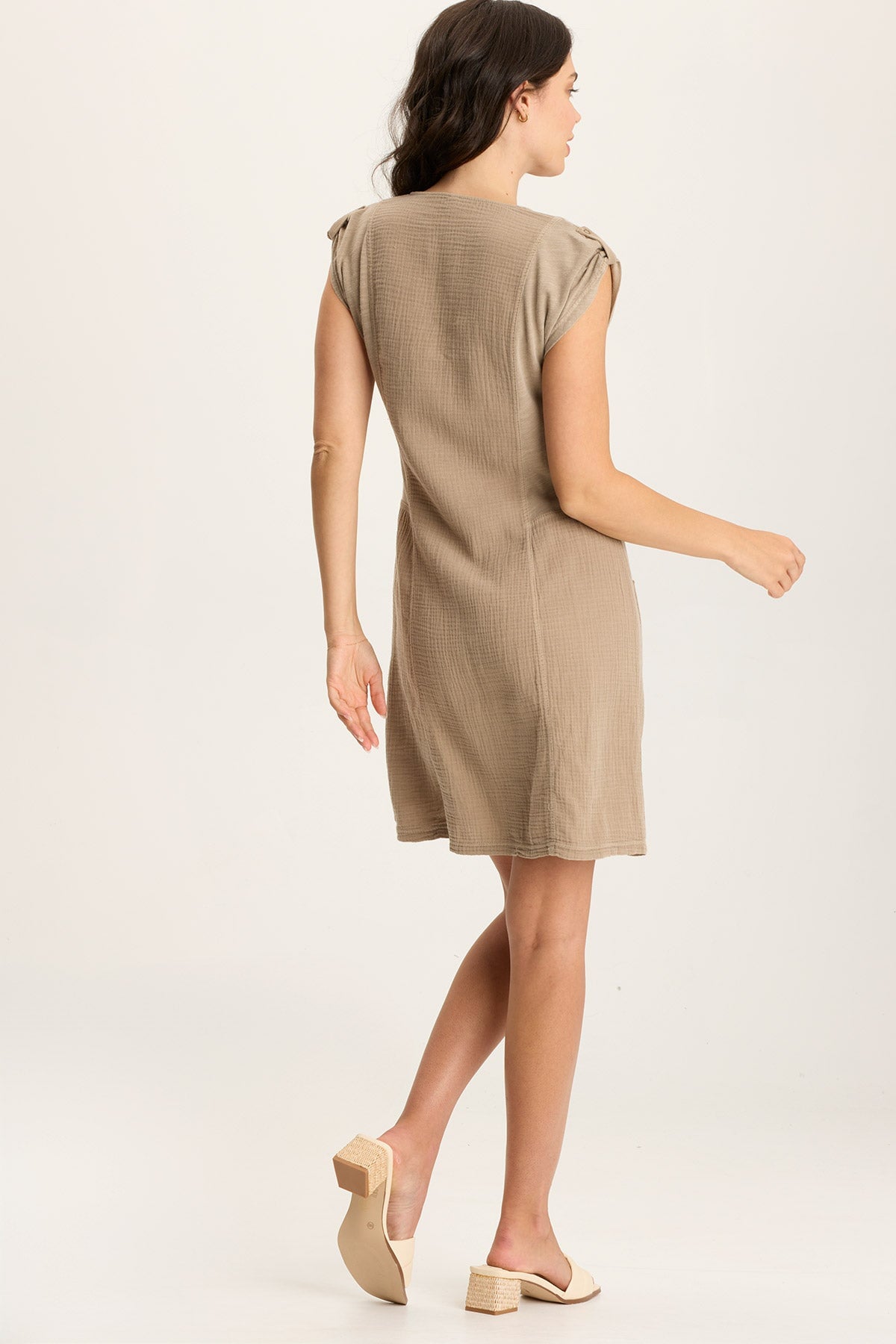 Crevin Lounge Dress in Plush Double Gauze