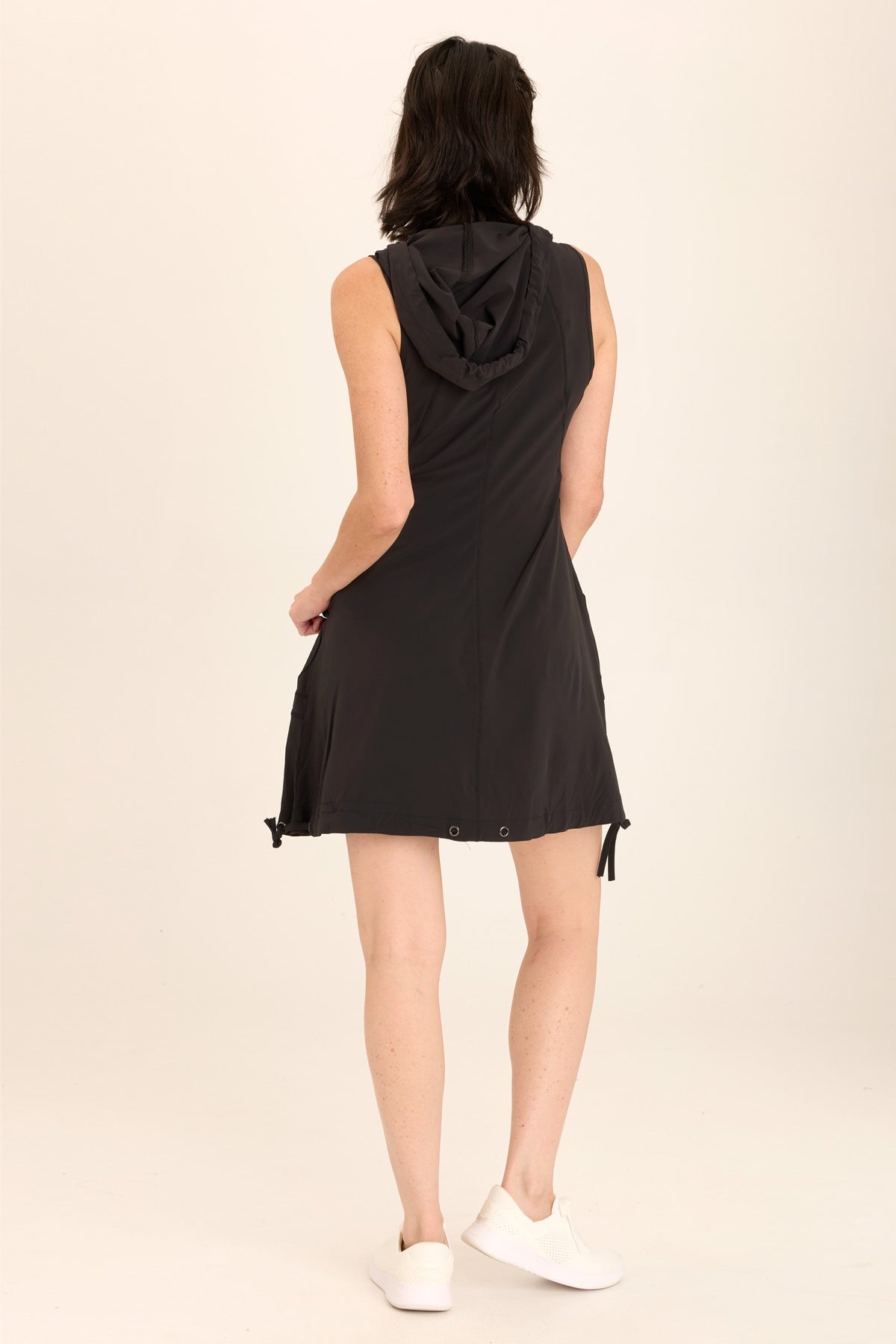 Sumi Active Whisper Stretch Hooded Cargo Mini Dress