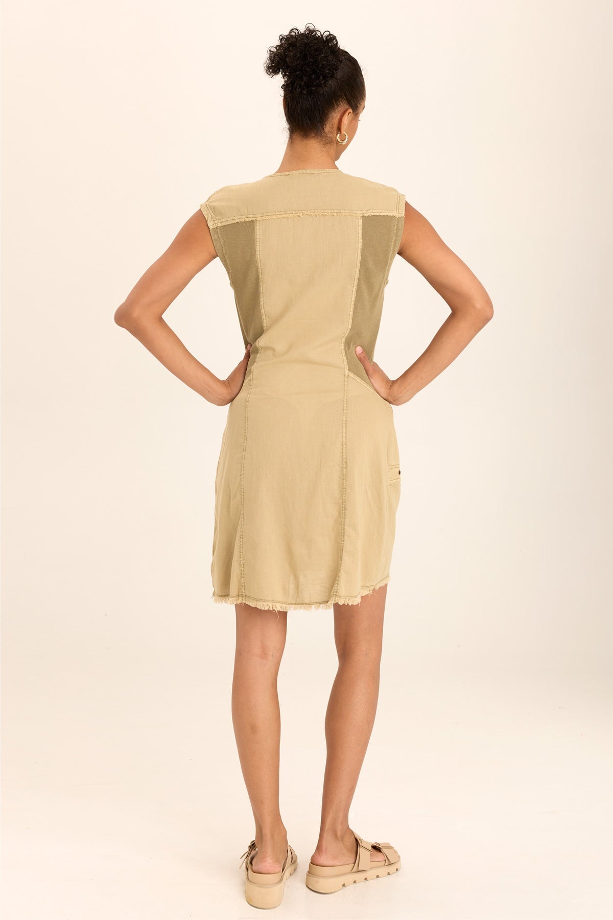 Austen Linen Mini Shirt Dress