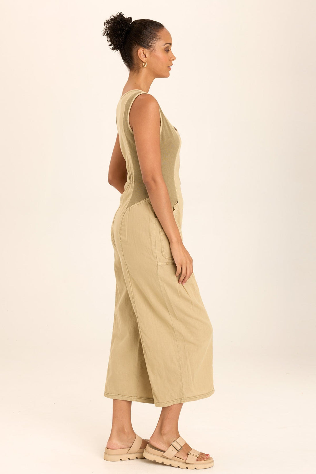 Macgowan Linen Cargo Tank Jumpsuit