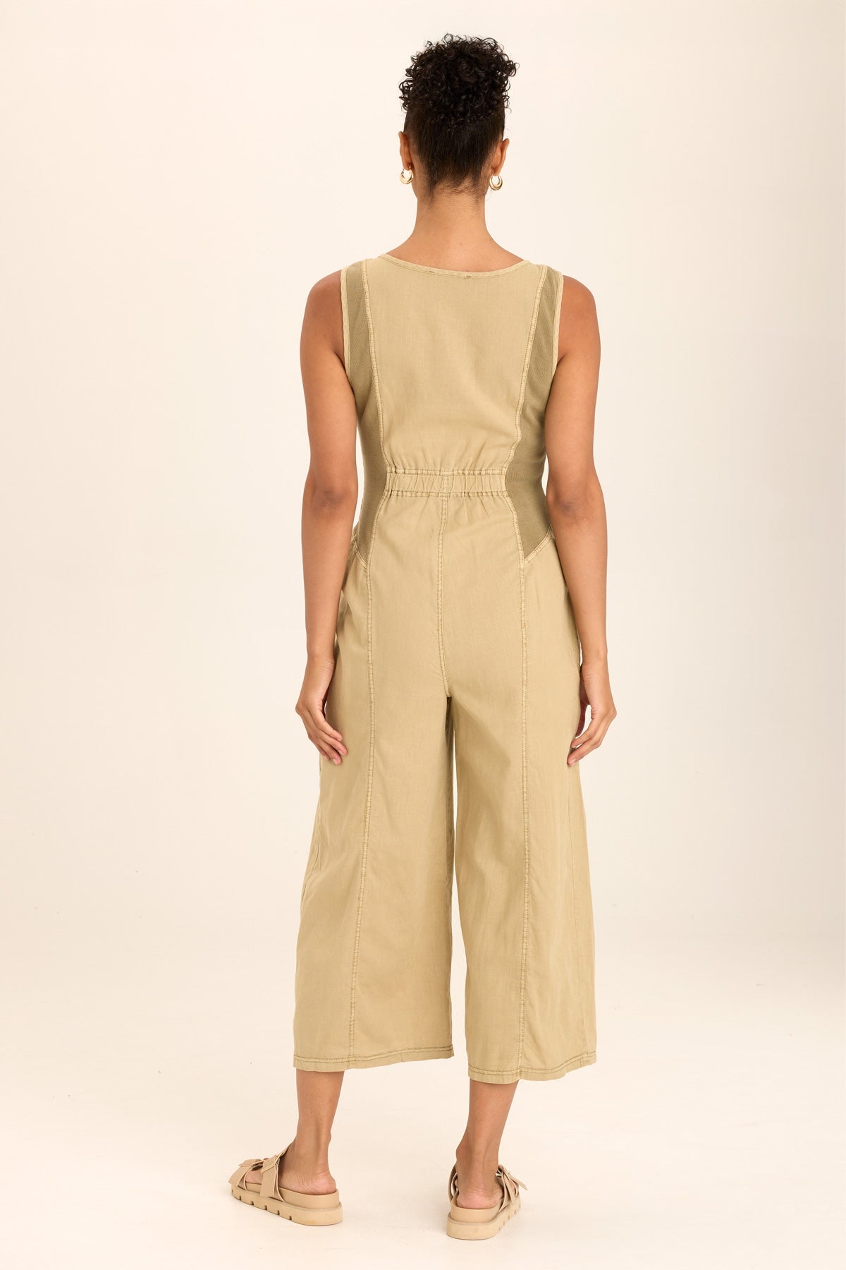 Macgowan Linen Cargo Tank Jumpsuit